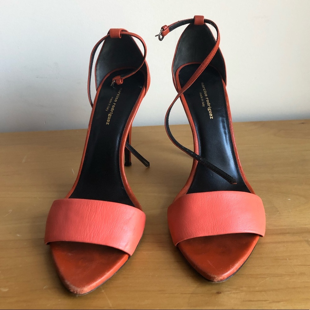 Narcissi Rodriguez Orange Sandals